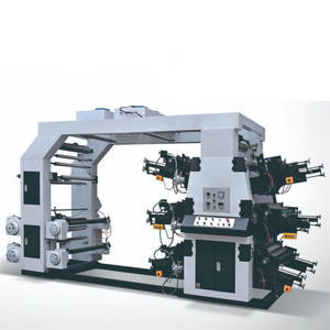Páipéar Dath Flexo Sé Dath Meaisín Priontála Scannán Plaisteach Nonwoven Scannán 70m/Min 